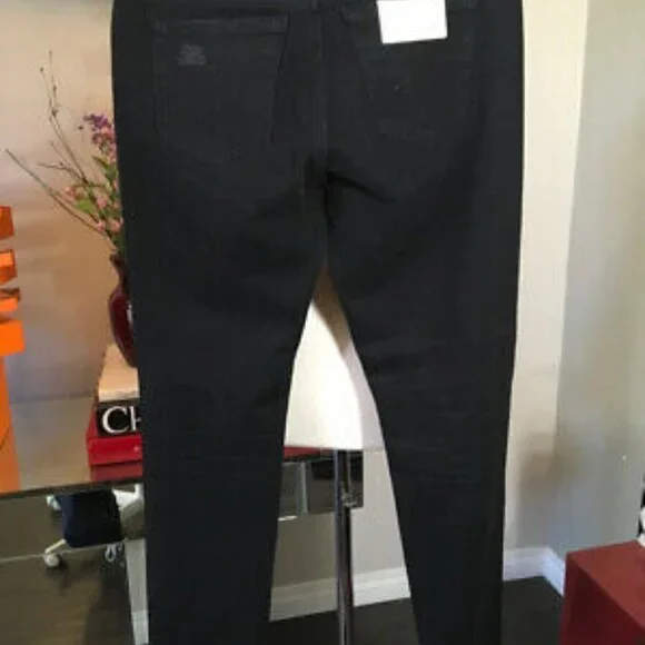 Adriano Goldschmed Black Stretch Cigarette Jeans